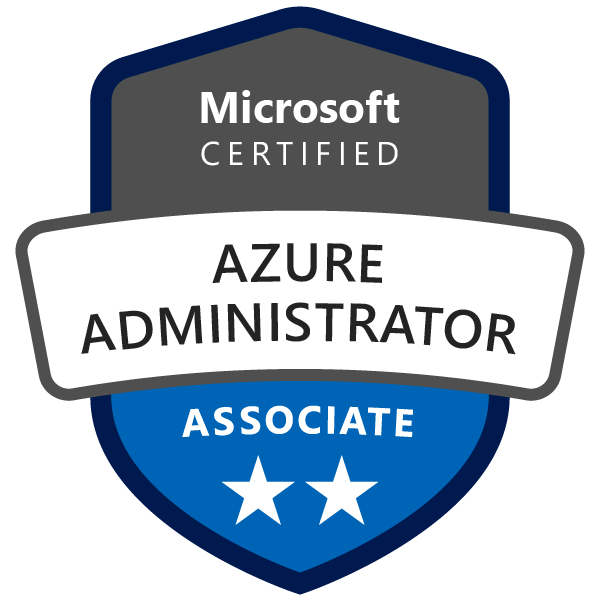 Microsoft Certified Azure Administrator Associate badge