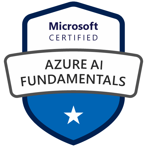 Microsoft Certified Azure AI Fundamentals badge